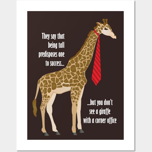 Giraffe Corner Office Wall Art by photokapi